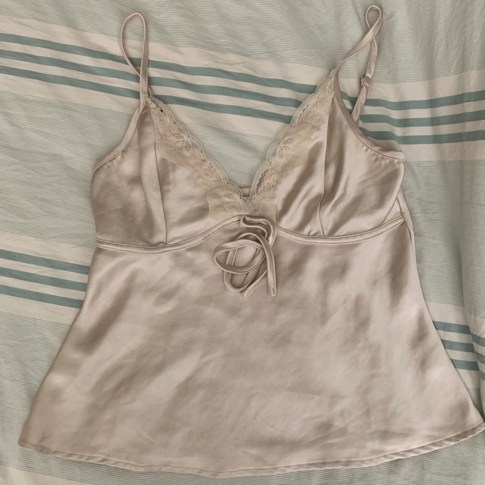 Satin tank top
